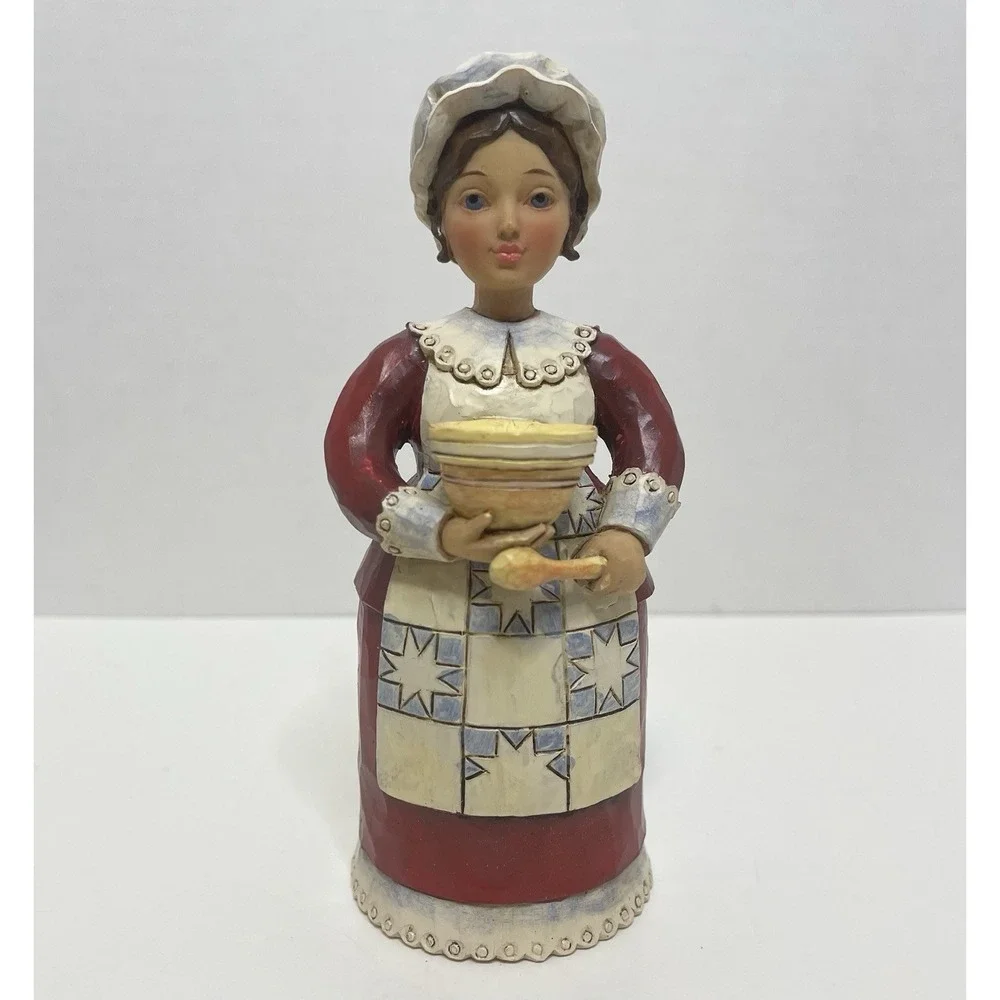 Jim Shore Woman Figurine 2012 Fall Thanksgiving 